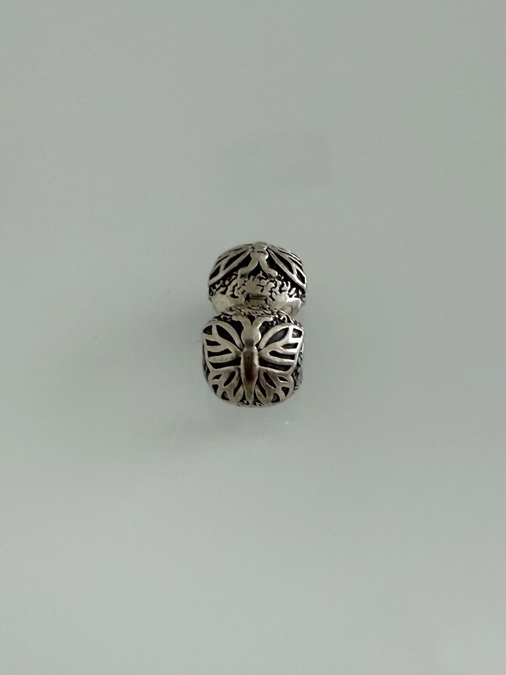 Pandora Sterling Silver Butterfly Bead Charm - Silver clip